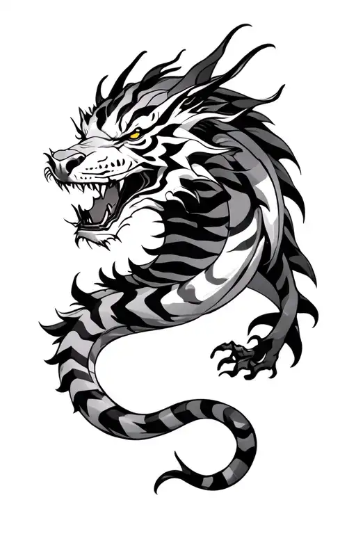 Dragon With Tiger Stripes