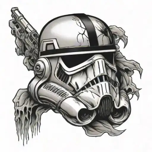 Storm Trooper Helmet Skull