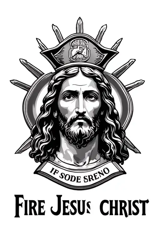 Fire Department And Jesus Christ