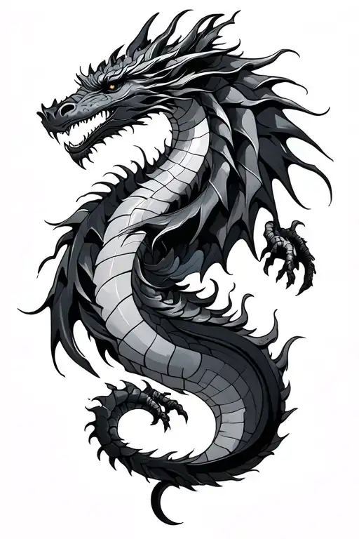 Black Dragon Intertwined