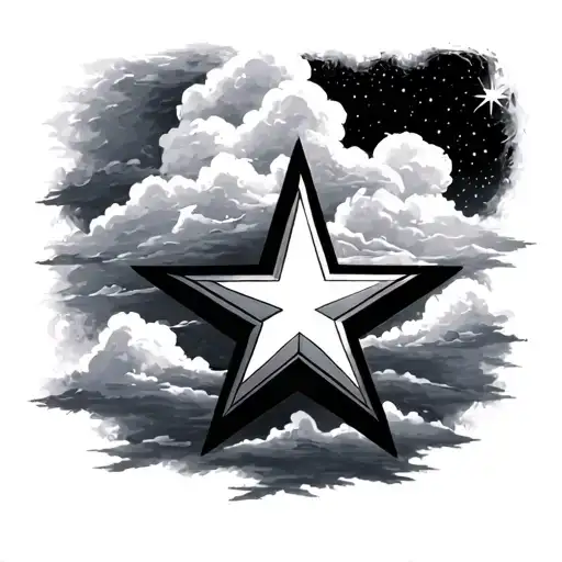 Lower Back Star Filled Sky