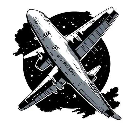 Showing Plane One Destination To Other And Infinite Symbol In The Middle Of The Line