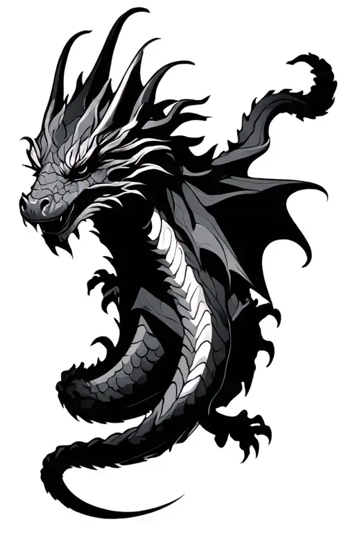 Dragon With Tail