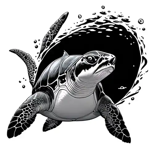 Shark Sea Turtle