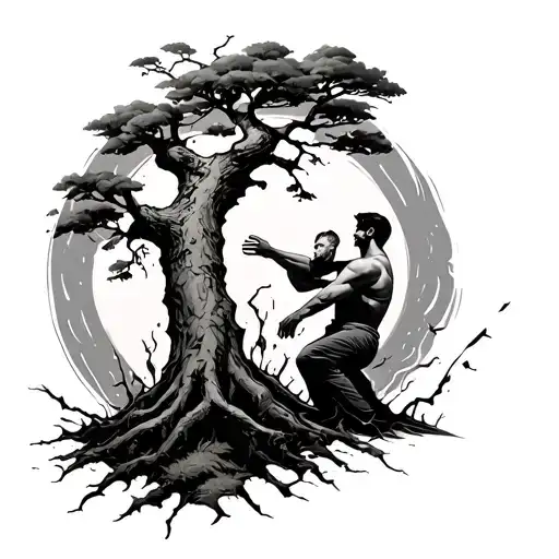 Man Moves Tree And Breaks Arm