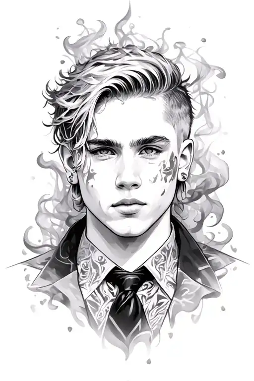 Jaxon With Smoke Background