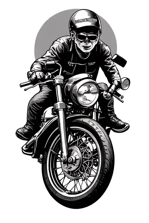 Old Harley Davidson Motorcycle