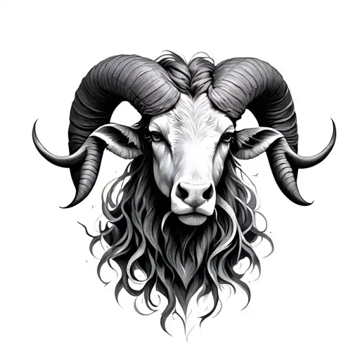 Aries Zodiac Covered In Torns