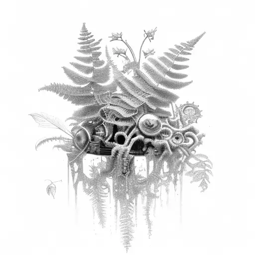 Nature Plants Steampunk Fern
