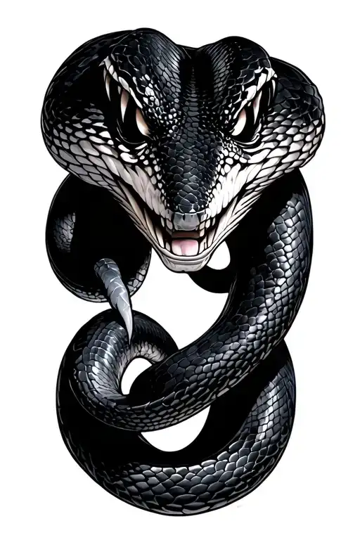 Snake With Perfidious Smile