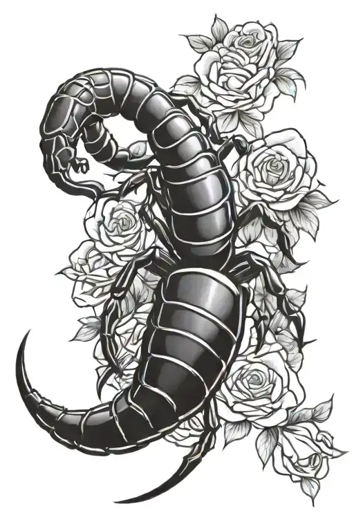 Scorpion And Roses