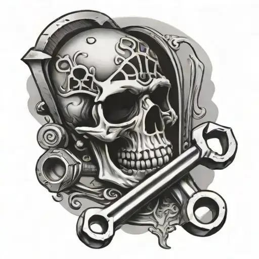 Wrench And Skull
