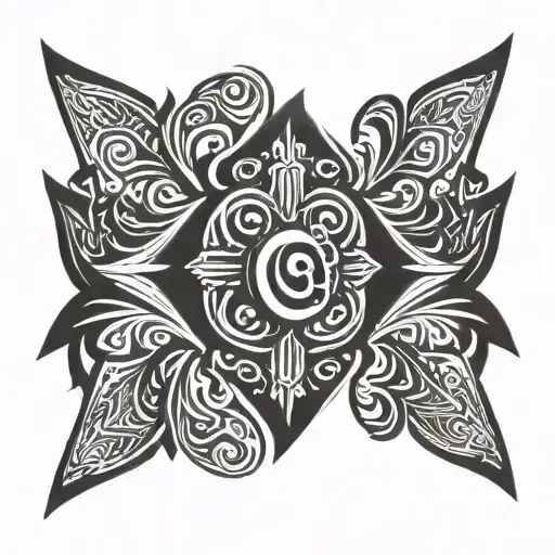 Armband Tribal Tatoo Symbolizing Love For Family Holding Hands