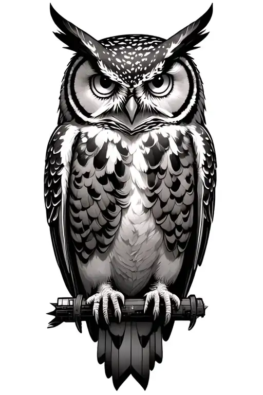 Blade Runner Owl With City