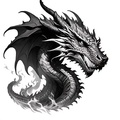 Hyper Realistic Dragon Breathing Fire