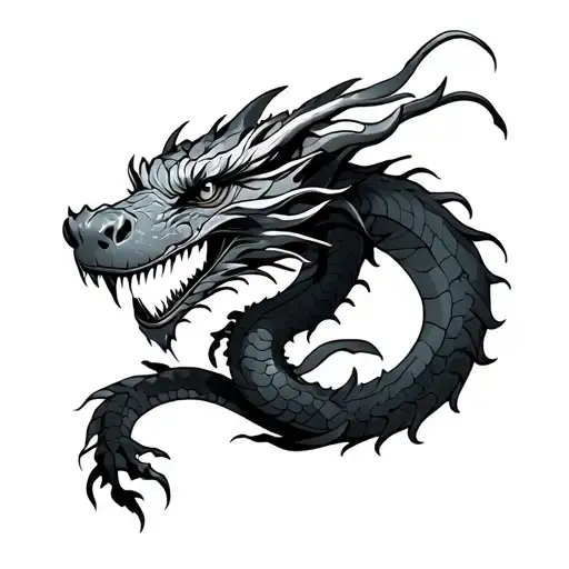 Dragon Wrapping Round Leg