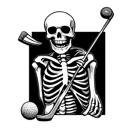 Skeleton Golfing