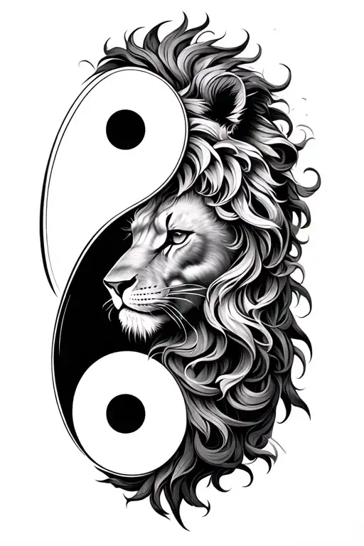 Ying Yang Cancer Male Female Leo Lion