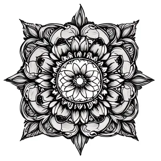 Gothic Mandala Back