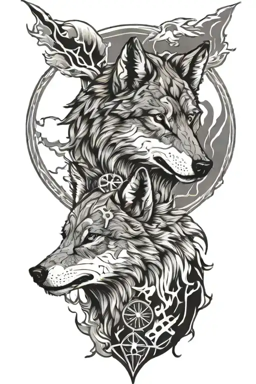 Nordic 2 Wolves Skoll