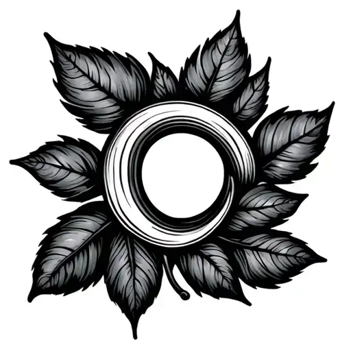 A Small Tattoo For Behind My Ear A Little Thing Of Leaves With A Semi Colon Made With It