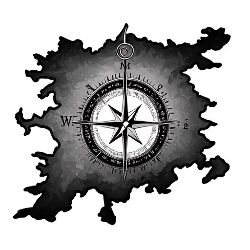 Punjab Map With A Compass