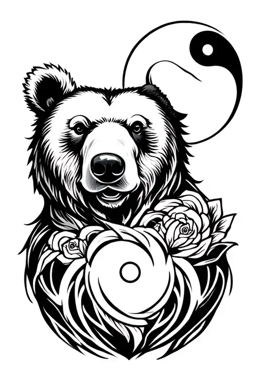 Bear Head Yin Who Is Symbol
