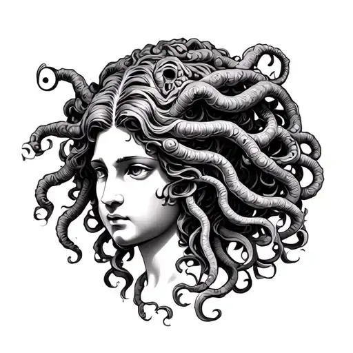 Medusa Female Rostrum Greek Mythology Symbols
