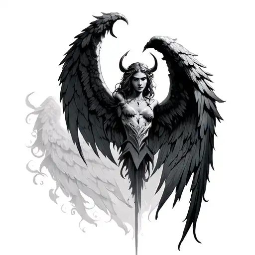 Asturias Cru Combined Angel Wings And Demon Wings