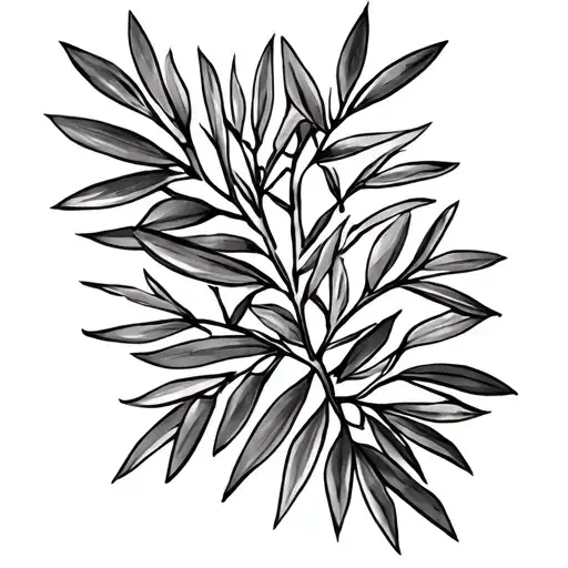 Olive Tree Branches Upper Arm