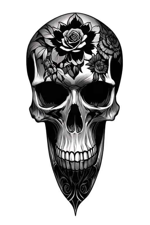 Skulls Facing Each Other
