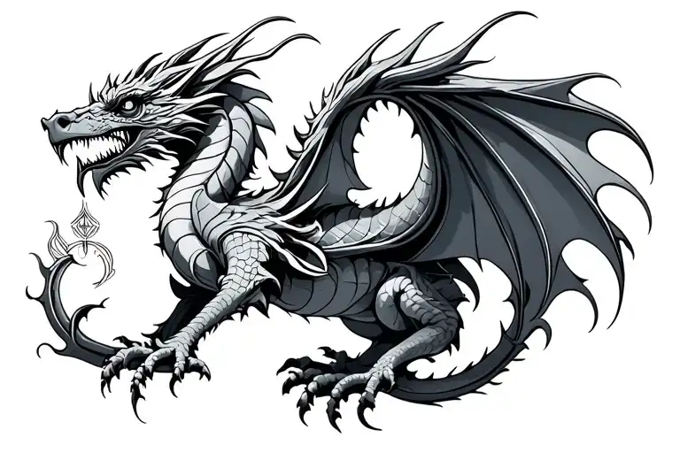 Celtic Dragon Compass