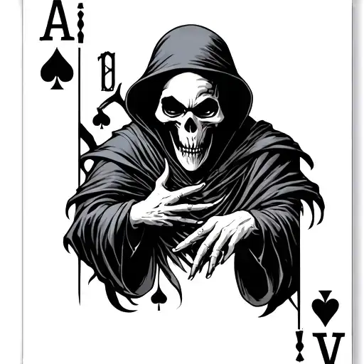 Grim Reaper Playing Cards