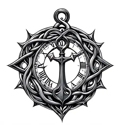 Celtic Time Anchor Tree Intertwined