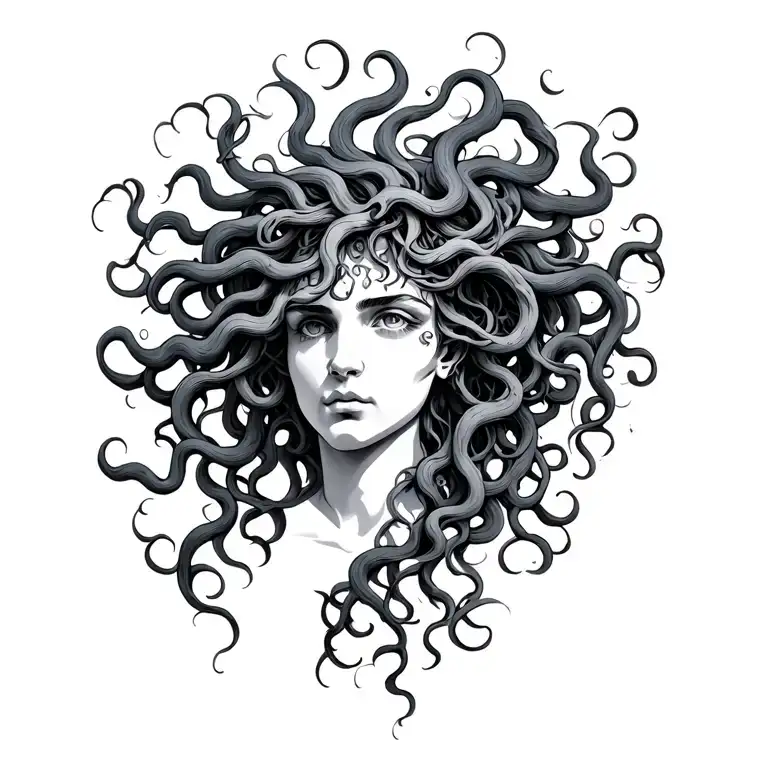 Medusa Profile Head