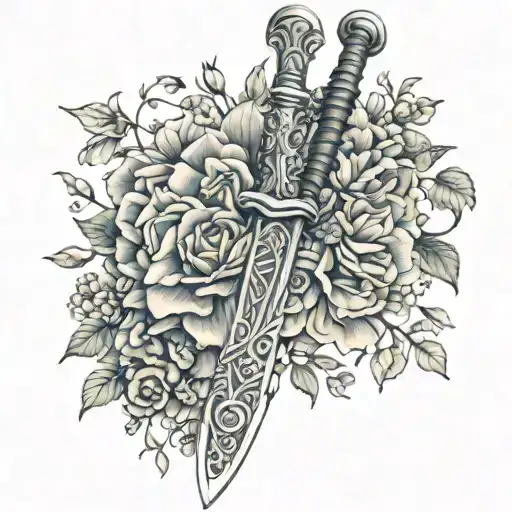 Theoden Sword Covered In Flowers