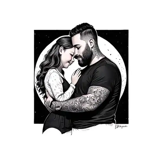 Father With His Daughter