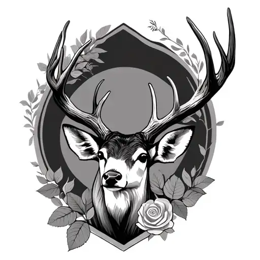 Rose Deer Antlers