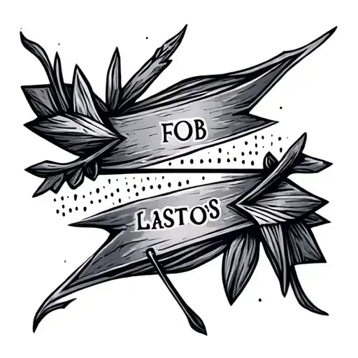 Arrow With Morse Code Inside Saying Fob