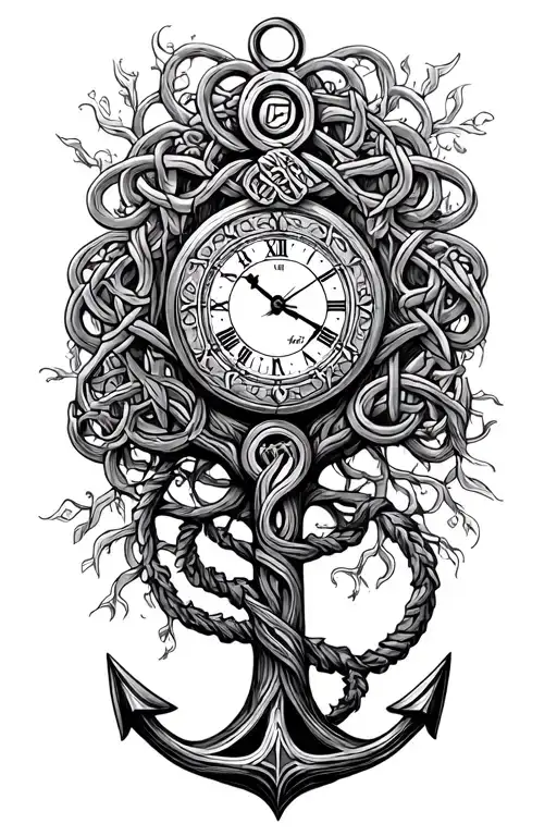 Celtic Time Anchor Tree Love Father
