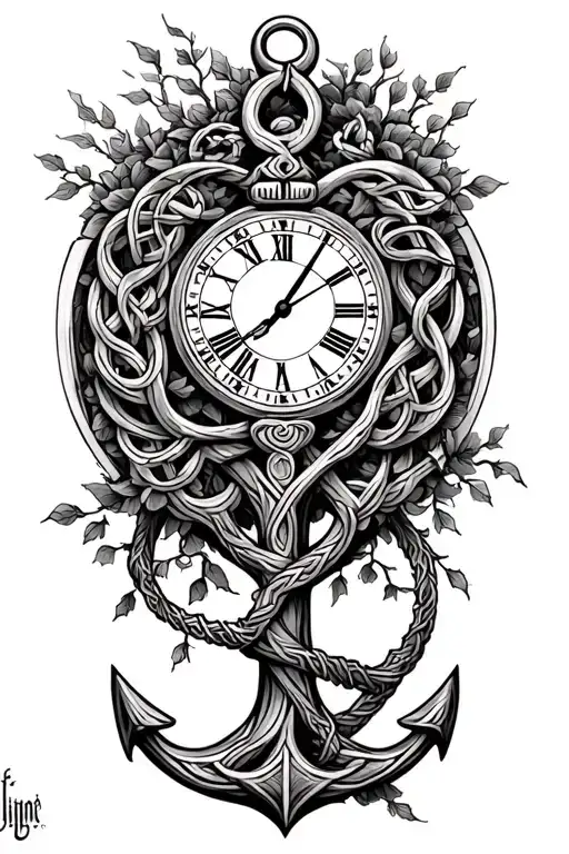 Celtic Time Anchor Tree Love Father