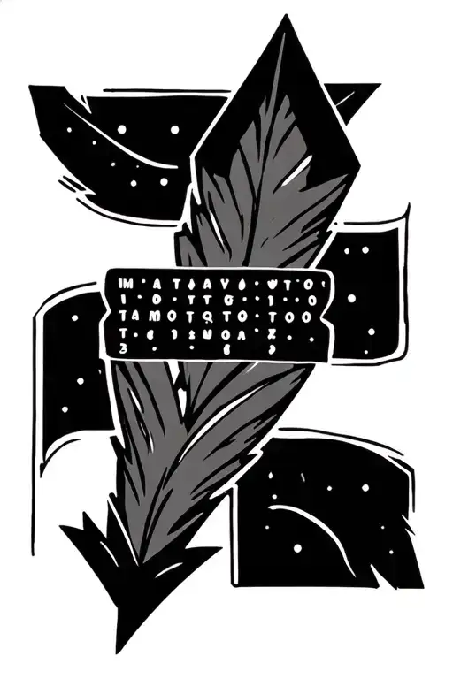 Arrow With Morse Code Inside Saying Fob