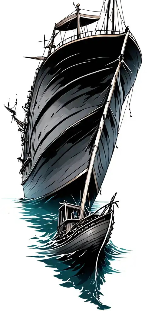 Under Water Wreck Boat