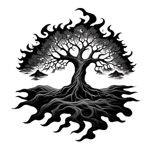 Tree Of Life On Fire