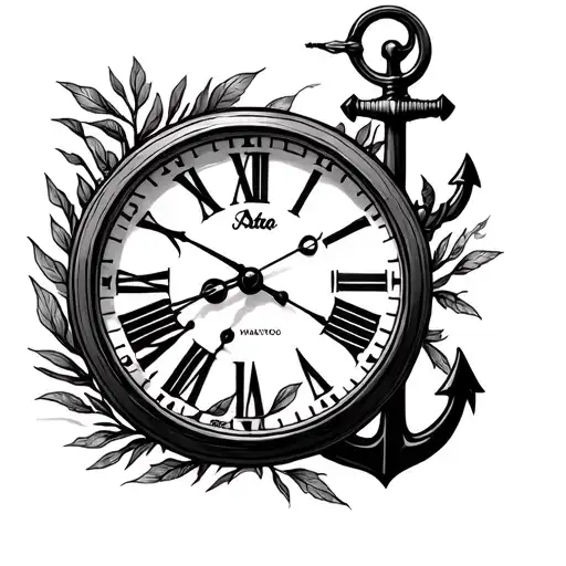 Nature Angling Boat Anchor Clock