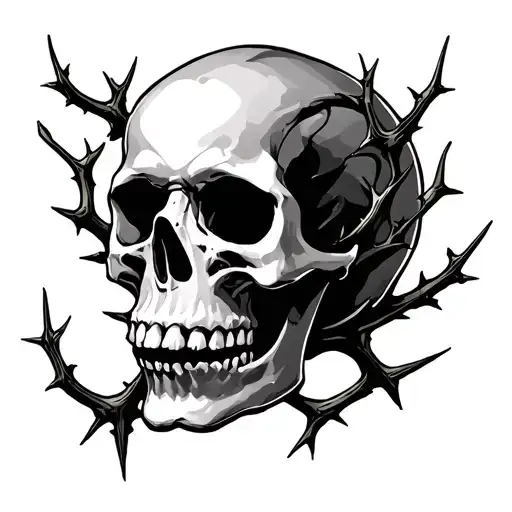 Skull And Thorn Branches