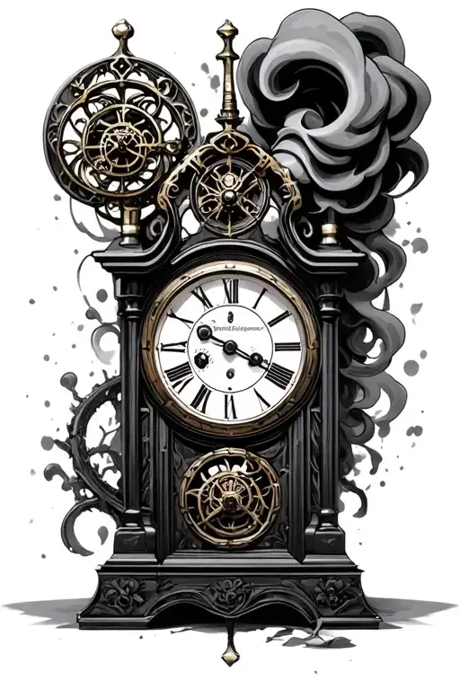 Gothic And Steam Punk Clock
