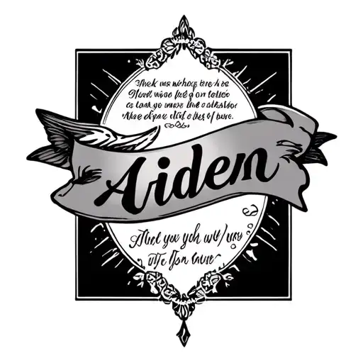 The Name Aiden With A Bible Verse