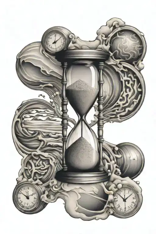 Hourglass Sand Falling