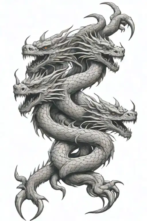3 Headed Hydra Dragon